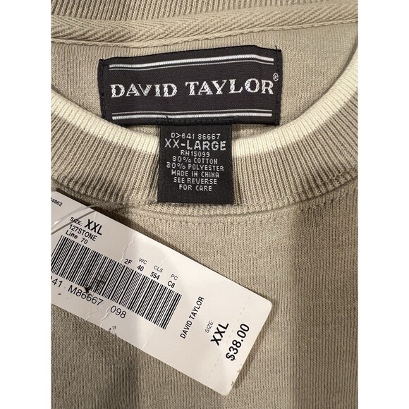 NWT DAVID TAYLOR Embroidered American Eagle Mens Sweatshirt XXL - Picture 5 of 6